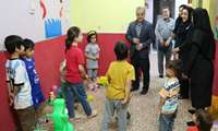 بازدید مدیران مجتمع آموزشی درمانی بعثت از سالن ورزشی و مهدکودک