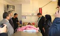  ملاقات رئيس اداره بازرسي دانشگاه از مصدومين زمين لرزه :