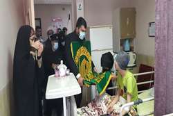 پرچم با شکوه ضامن آهو در مجتمع بعثت 1402